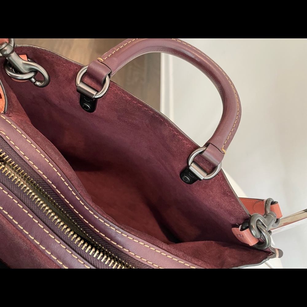 COACH 1941 ROGUE 30 PEBBLED LEATHER SATCHEL BAG - Picture 13 of 13